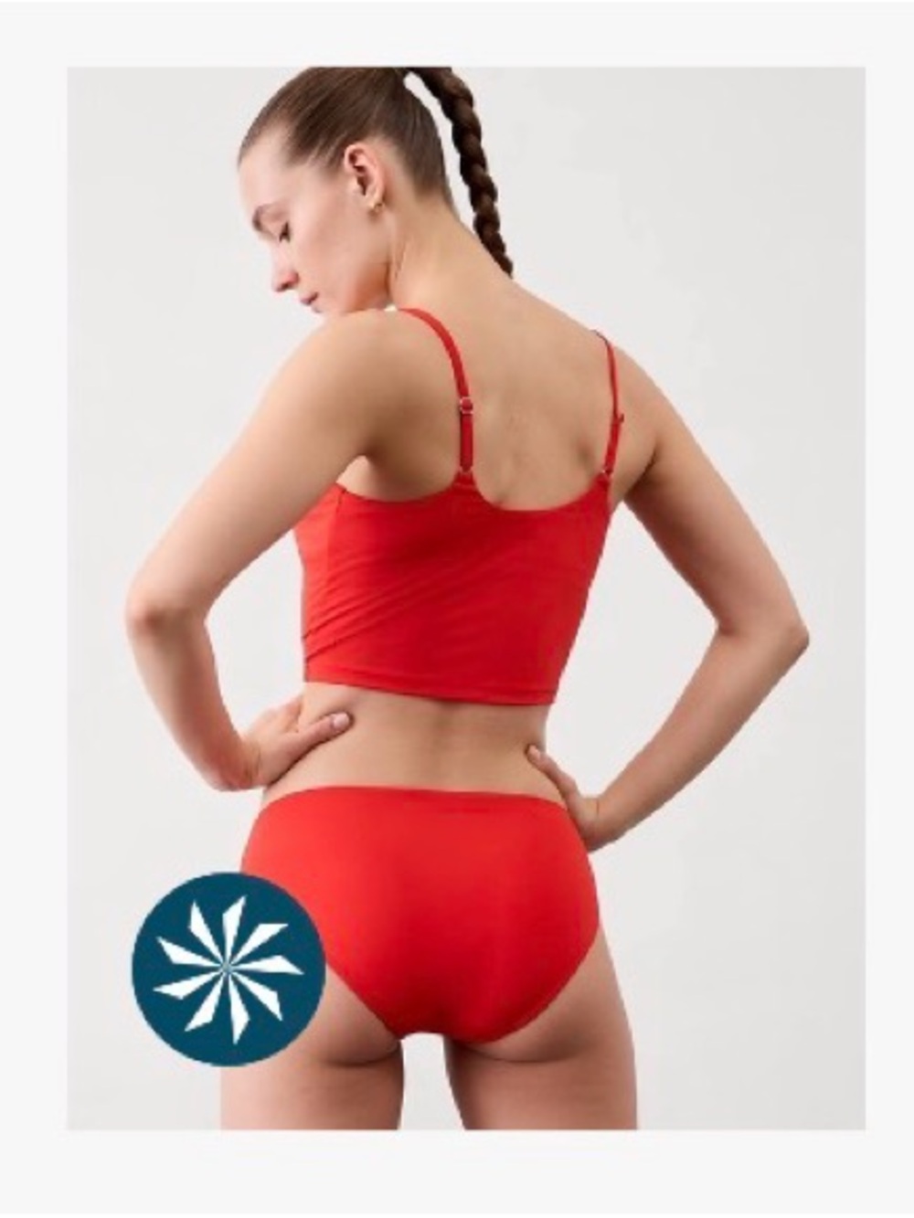 Athleta Hipster Full Swim Bottom in Red